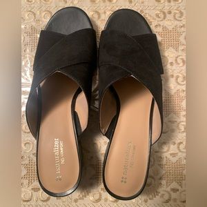 Naturalized Black Sandals Size 9.5